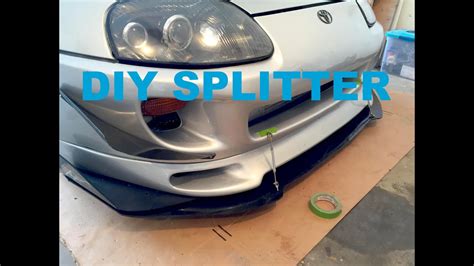 diy front splitter bumper